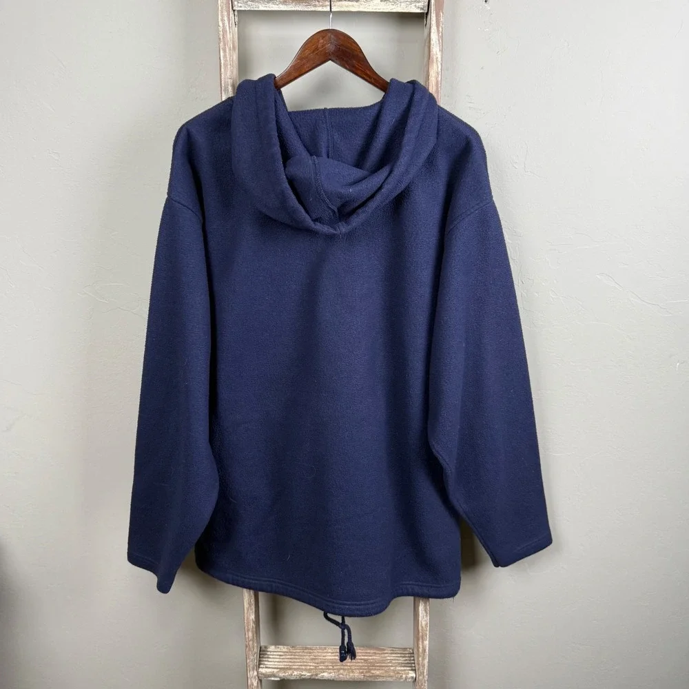 Vintage‎ Old Navy Blue Pullover Fleece Anorak Jacket size XL